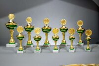 10er-Serie "Zariana" Pokale gold-grün